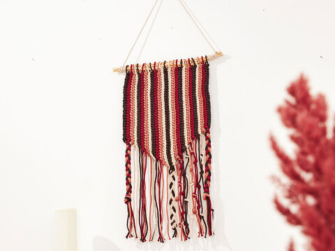 WANDBEHANG, gehäkelt