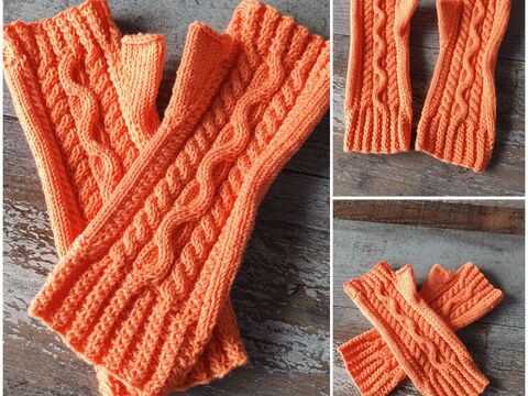 Strickanleitung für die Armstulpen "Rosalie"