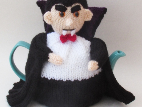 TeaCosyFolk's Count Dracula Tea Cosy Knitting Pattern