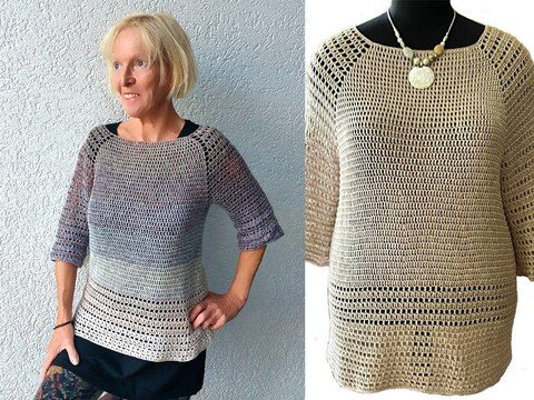 Pullover, Tunika "Caleta", alle Größen, RVO