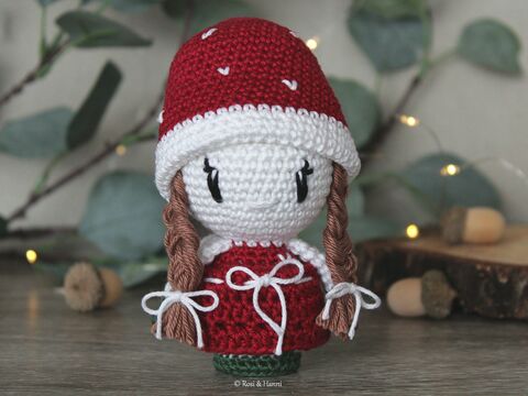 Häkelanleitung Fliegenpilzmädchen Verena