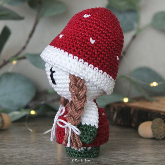 Häkelanleitung Fliegenpilzmädchen Verena