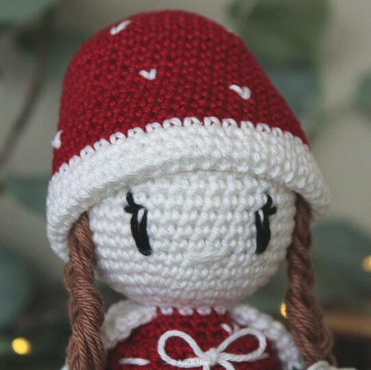 Häkelanleitung Fliegenpilzmädchen Verena