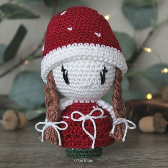 Häkelanleitung Fliegenpilzmädchen Verena