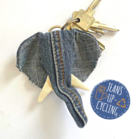 sewing keychain / elephant sewing pattern + tutorial /pdf