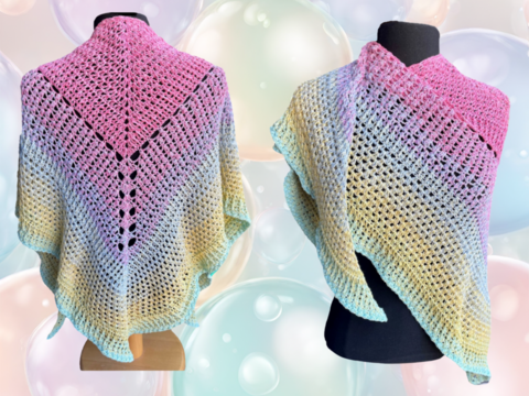 Häkelanleitung Dreieckstuch "Gedankenwelten"