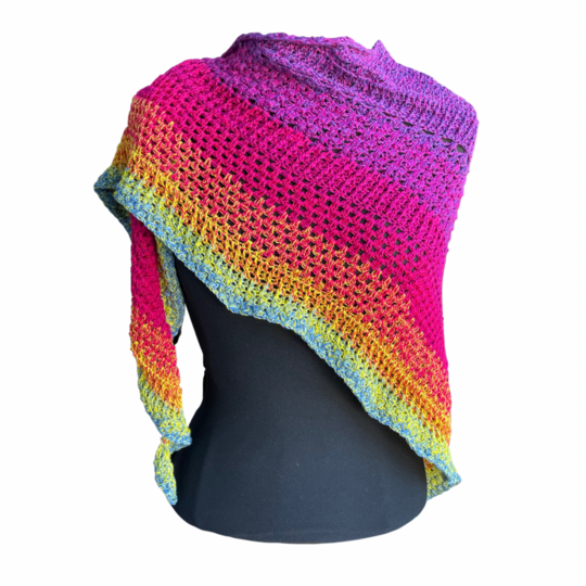 Häkelanleitung Dreieckstuch "Gedankenwelten"