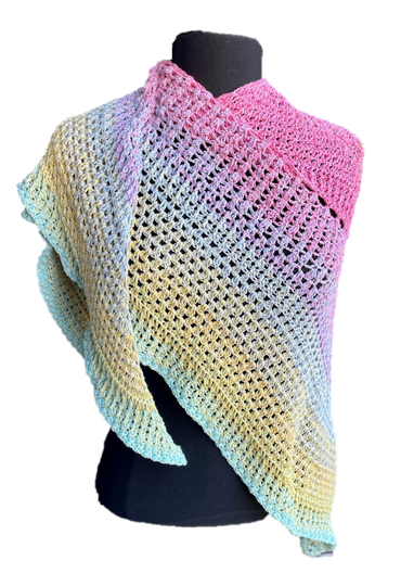 Häkelanleitung Dreieckstuch "Gedankenwelten"