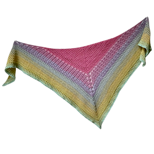 Häkelanleitung Dreieckstuch "Gedankenwelten"