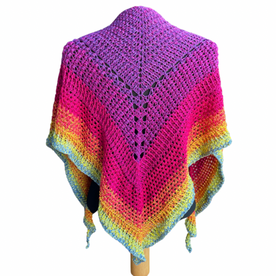 Häkelanleitung Dreieckstuch "Gedankenwelten"