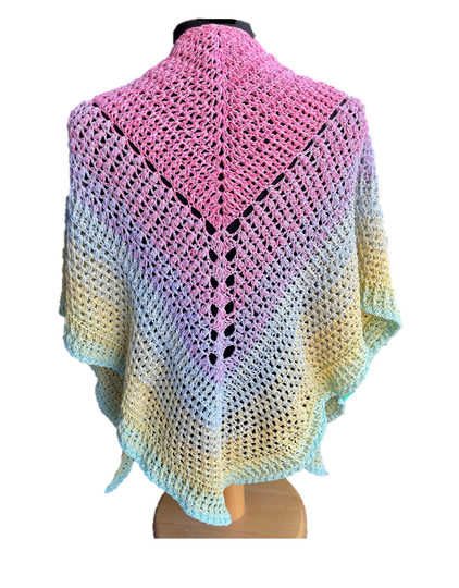 Häkelanleitung Dreieckstuch "Gedankenwelten"