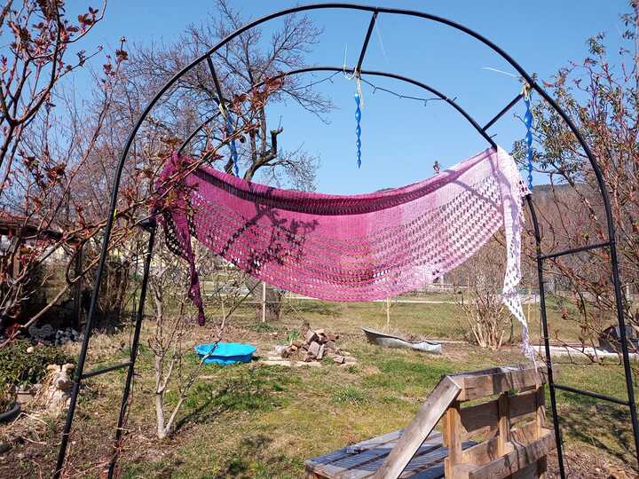 Häkelanleitung flaches Dreiecktuch Talia