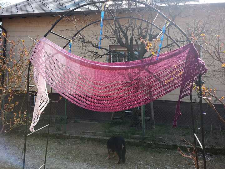 Häkelanleitung flaches Dreiecktuch Talia