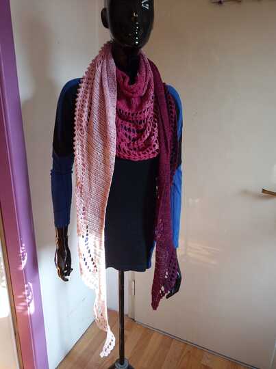 Häkelanleitung flaches Dreiecktuch Talia