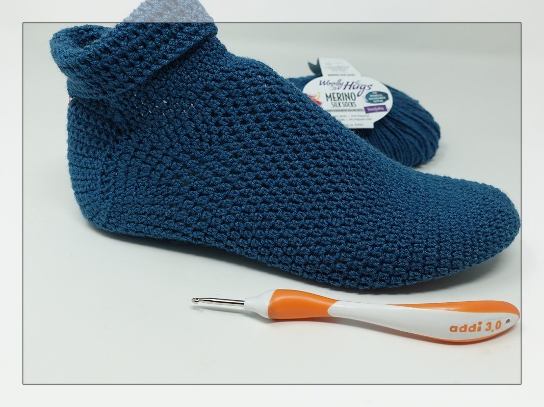 Basic-Socken mit einfachem Käppchen und Größentabelle