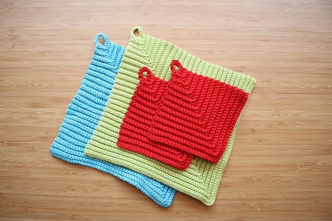 10 Stück Topflappen Aus Baumwolle - Hitzebeständige Küchentücher 20x20 Cm In Weiß