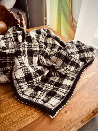 Scott Black & White Scarf from the Highland Collection