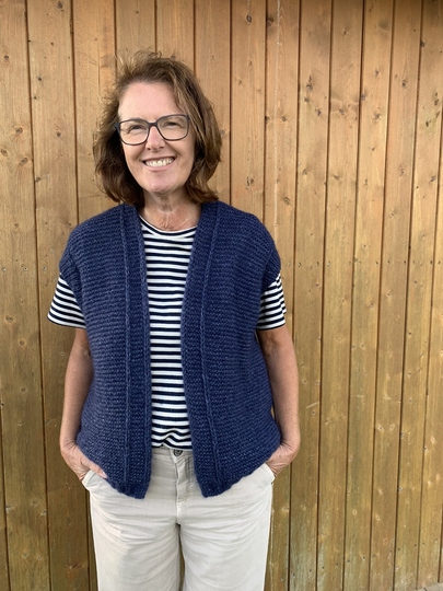 Strickanleitung Weste Jana Größe 36 – 48