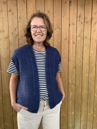 Strickanleitung Weste Jana Größe 36 – 48