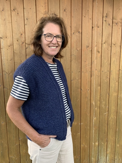 Strickanleitung Weste Jana Größe 36 – 48