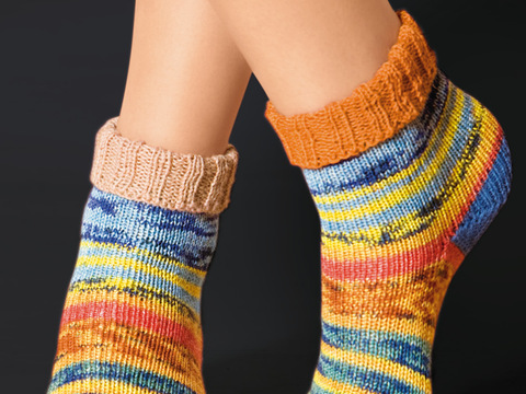 Bunte Zehensocken