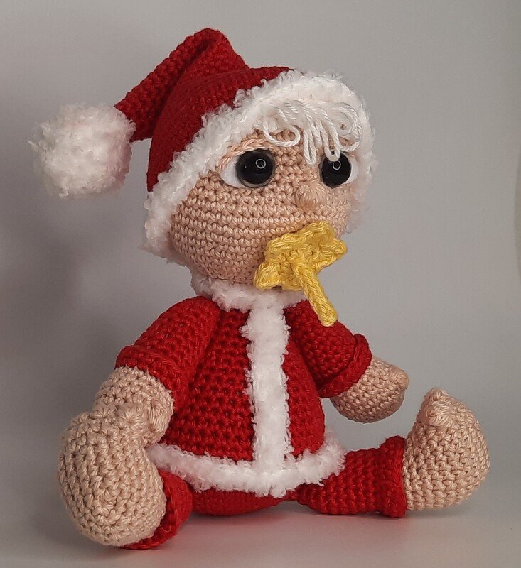 Die Schnullerbande - Holger das Weihnachtsbaby - Amigurumi Häkelanleitung - Bild 2