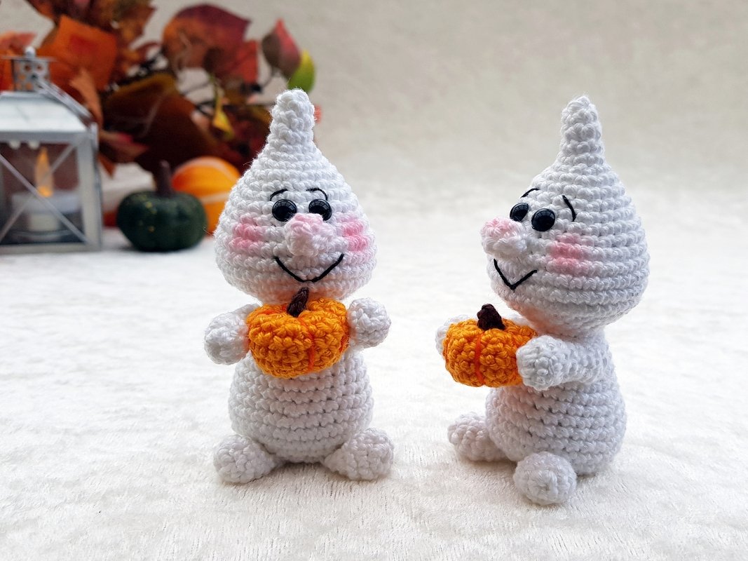 Häkelanleitung - Minigeist Huibuuh - Ideal für Wollreste - Bild 4