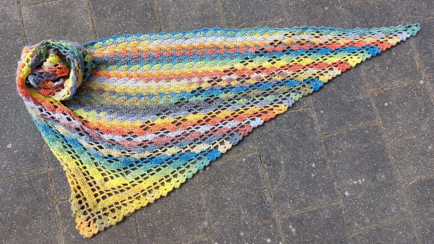 Häkelanleitung Dreieckstuch Frieda