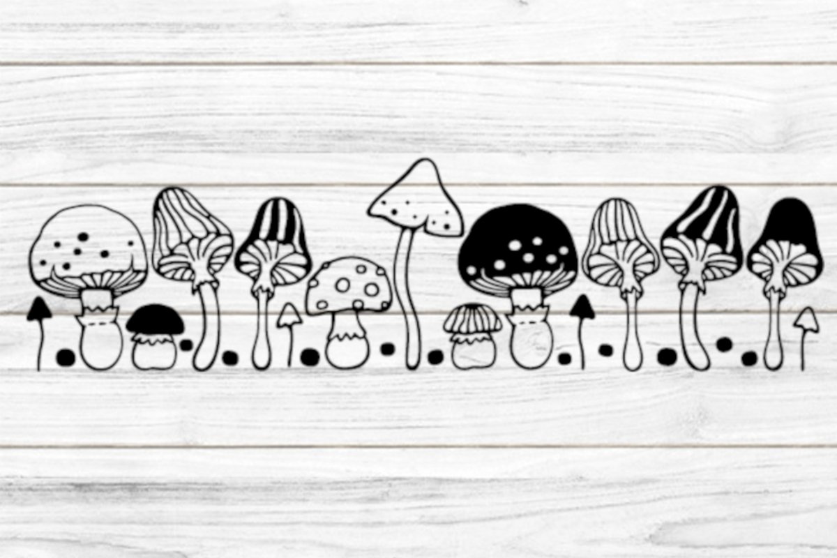 Pilze Plotterdatei SVG DXF FCM