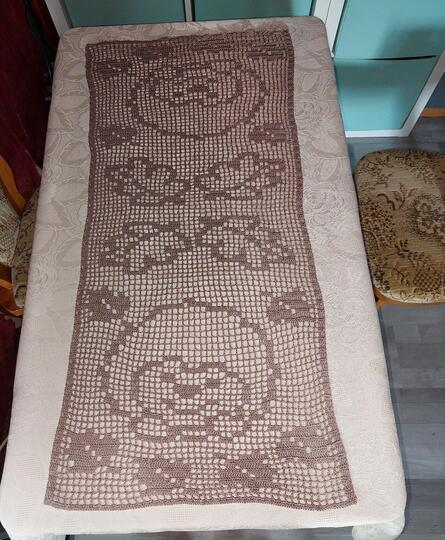 Tischläufer Herbst "kleiner Igel" Häkelanleitung