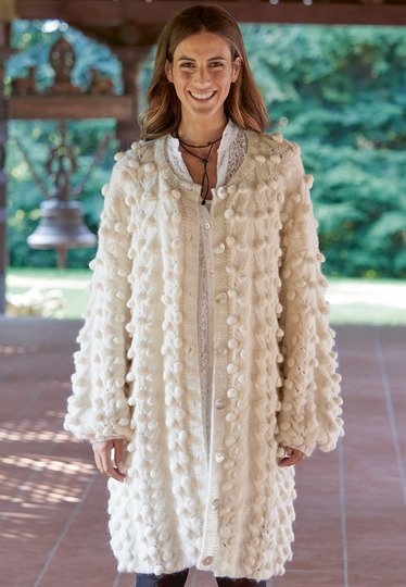 Voluminöser und leichter Mantel