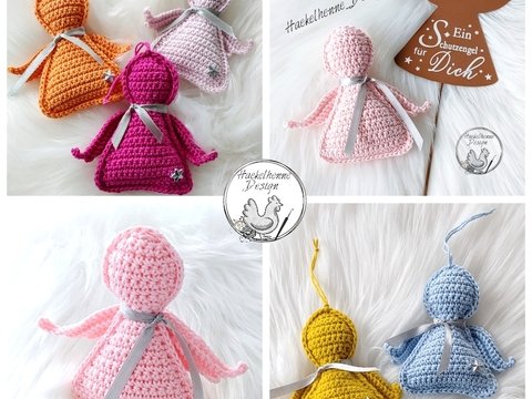 Häkelanleitung Schutzengel, Taschenbaumler, Glücksbringer