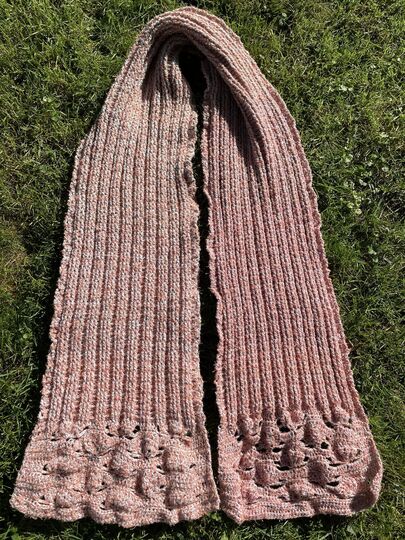 no 4 - Häkelanleitung für einen kuschelig dicken Winterschal