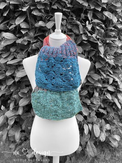 no 4 - Häkelanleitung für einen kuschelig dicken Winterschal