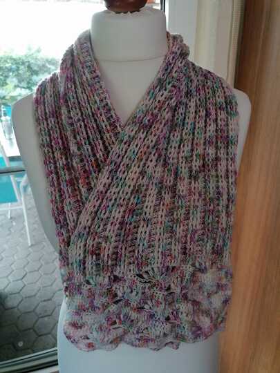 no 4 - Häkelanleitung für einen kuschelig dicken Winterschal