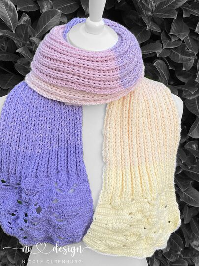 no 4 - Häkelanleitung für einen kuschelig dicken Winterschal