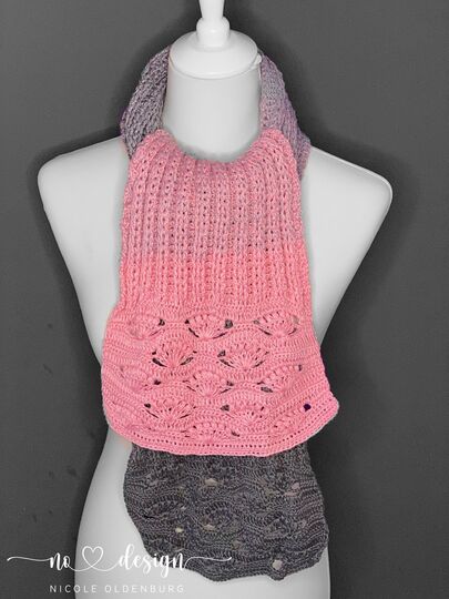 no 4 - Häkelanleitung für einen kuschelig dicken Winterschal