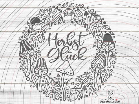 Kranz Herbst Glück Plotterdatei SVG DXF