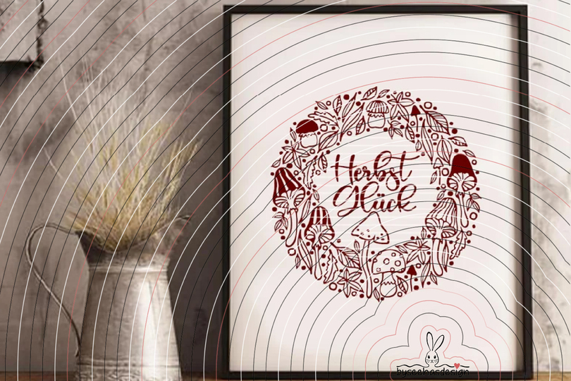 Kranz Herbst Glück Plotterdatei SVG DXF