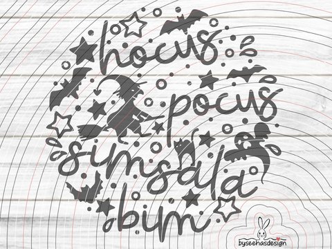Hocus Pocus Plotterdatei SVG DXF