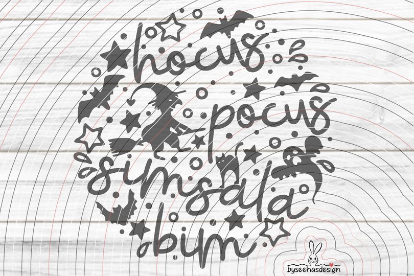 Hocus Pocus Plotterdatei SVG DXF