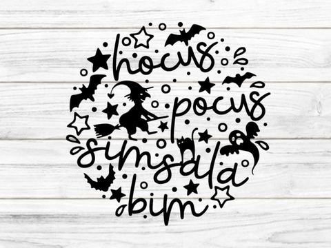 Hocus Pocus Plotterdatei SVG DXF FCM