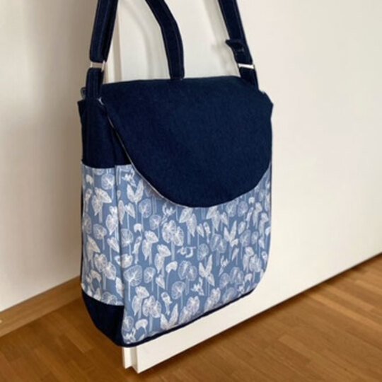 TARANEH - große Tasche nähen - Hochformat