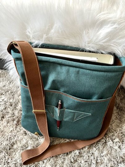 TARANEH - große Tasche nähen - Hochformat