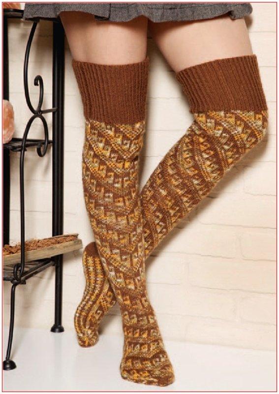 Overknees Allover Stricken