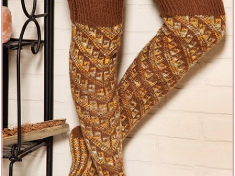 Overknees Allover Stricken