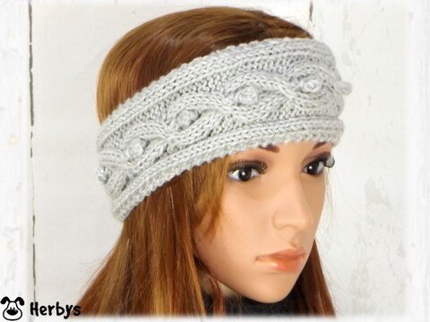 Strickanleitung Stirnband "Noppi"