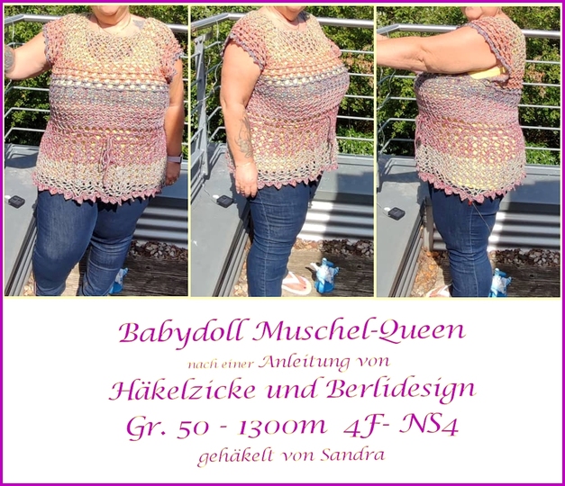 Häkelanleitung Babydoll Muschel-Queen