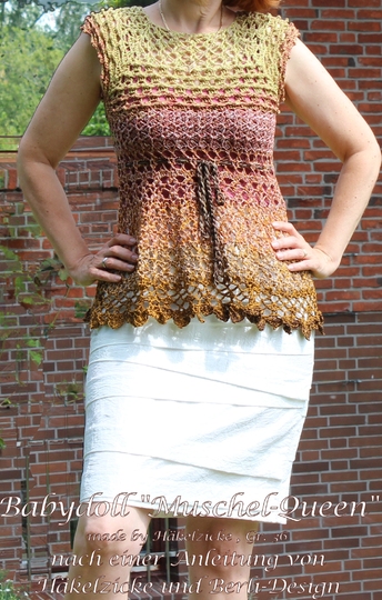 Häkelanleitung Babydoll Muschel-Queen