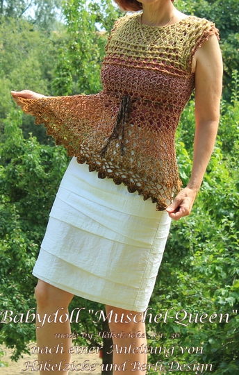 Häkelanleitung Babydoll Muschel-Queen